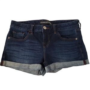 Express dark blue Jean shorts